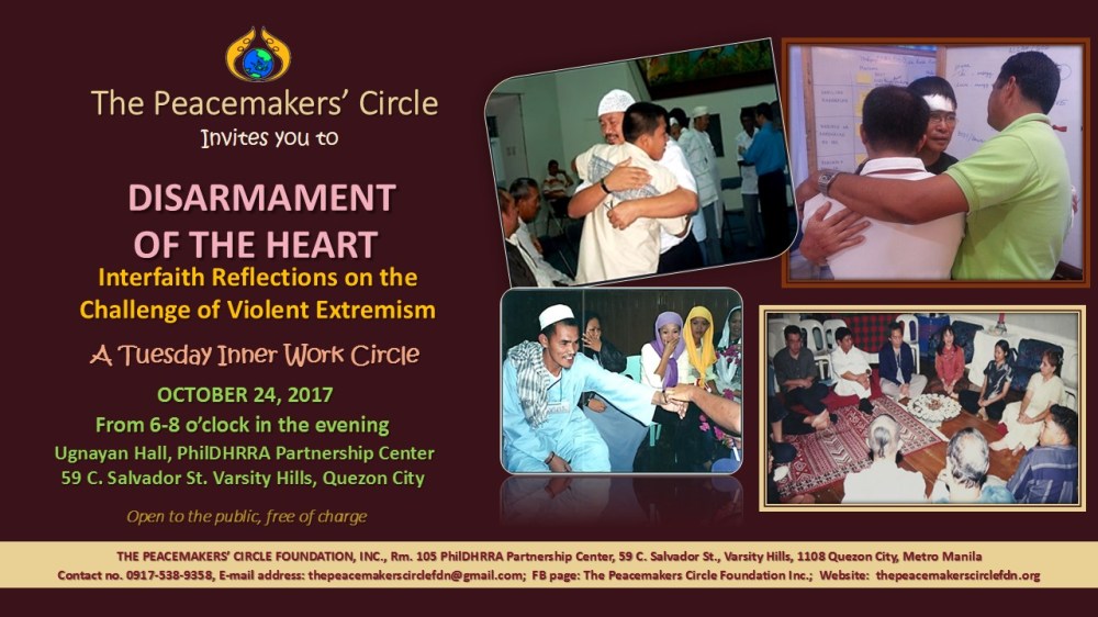 DISARMAMENT of the Heart - TIWC Oct 24 2017